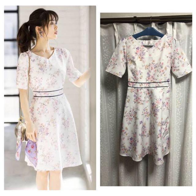 tocco トッコ ウエストライン入りフラワープリントワンピース < ブランド  tocco トッコ ウエストライン入りフラワープリントワンピース  < ブランドの