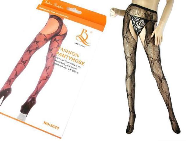 網サスペンダーストッキング リボン柄 ブラック < 女性ファッション 網サスペンダーストッキング リボン柄 ブラック < 女性ファッションの