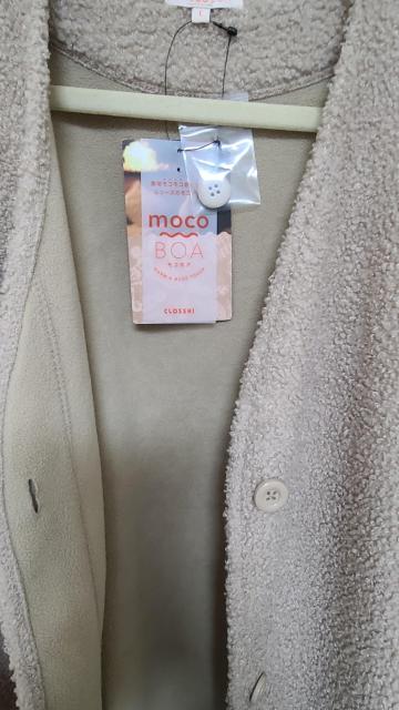 新品 内側フリースで温か丈長めボアジャケット < 女性ファッション 新品 内側フリースで温か丈長めボアジャケット < 女性ファッションの