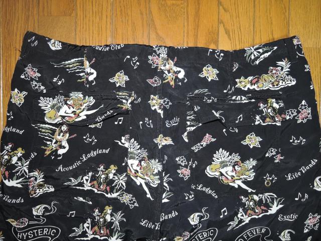 HYSTERIC GLAMOUR ヒステリックグラマー ガールプリント ショーツ L 黒 ハーフパンツ レーヨン アロハ柄イージー < ブランド HYSTERIC GLAMOUR ヒステリックグラマー ガールプリント ショーツ L 黒 ハーフパンツ レーヨン アロハ柄イージー < ブランドの