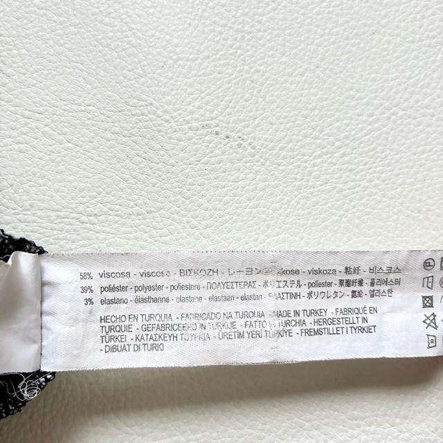 ◆美品◆ZARA◆ツイード半袖ワンピース◆膝丈◆チュニック◆黒◆ゆったり◆M < ブランド  ◆美品◆ZARA◆ツイード半袖ワンピース◆膝丈◆チュニック◆黒◆ゆったり◆M < ブランドの