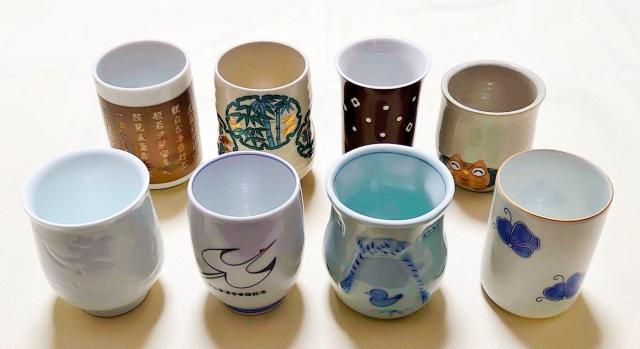 九谷秋峰 たち吉 彌右衛門 皓洋窯など 花鳥蝶詩文 味わい深い湯呑8客 < インテリア/ライフ 九谷秋峰 たち吉 彌右衛門 皓洋窯など 花鳥蝶詩文 味わい深い湯呑8客 < インテリア/ライフの