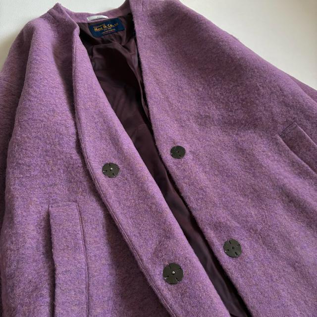 ◆美品◆4万◆ベアトリス◆イタリア製素材ウールロングコート◆ラベンダー◆M < ブランド ◆美品◆4万◆ベアトリス◆イタリア製素材ウールロングコート◆ラベンダー◆M < ブランドの