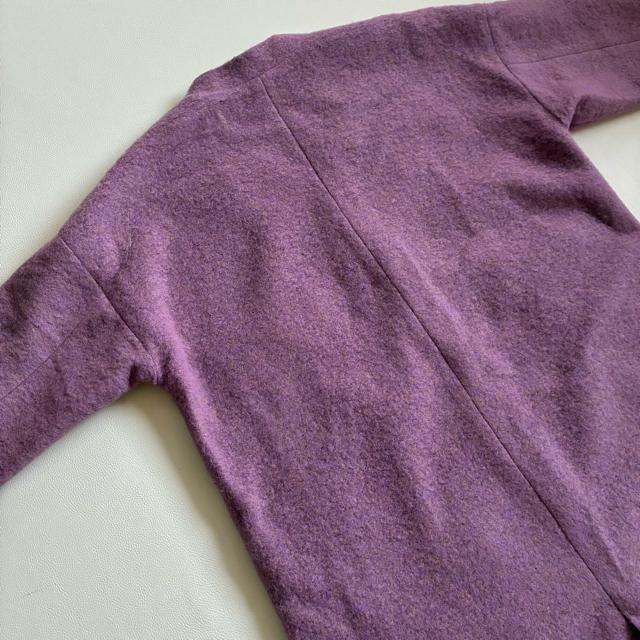 ◆美品◆4万◆ベアトリス◆イタリア製素材ウールロングコート◆ラベンダー◆M < ブランド ◆美品◆4万◆ベアトリス◆イタリア製素材ウールロングコート◆ラベンダー◆M < ブランドの