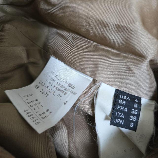 オンワード ICB コーデュロイ ベージュジャケット ウエストベルト付き < ブランド オンワード ICB コーデュロイ ベージュジャケット ウエストベルト付き < ブランドの