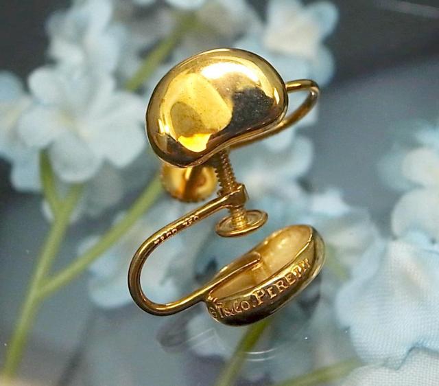 Tiffany Elsa Peretti �r�[���C�������O 18�� �G���T�E�y���b�e�B�����g�p�i���S�[���h��5.16g��3759 �� �u�����h�� 