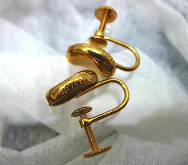 Tiffany Elsa Peretti �r�[���C�������O 18�� �G���T�E�y���b�e�B�����g�p�i���S�[���h��5.16g��3759 �� �u�����h�� 