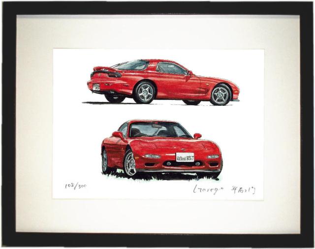 NC-364アンフィニRX-7限定版画 直筆サイン額装●作家平右ヱ門 < 自動車/バイク NC-364アンフィニRX-7限定版画 直筆サイン額装●作家平右ヱ門 < 自動車/バイク