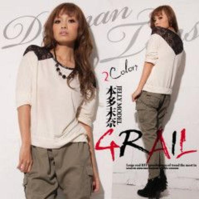 セクシー エレガント♪肩レース切り替え ロングTシャツ カットソー < 女性ファッション セクシー エレガント♪肩レース切り替え ロングTシャツ カットソー < 女性ファッションの