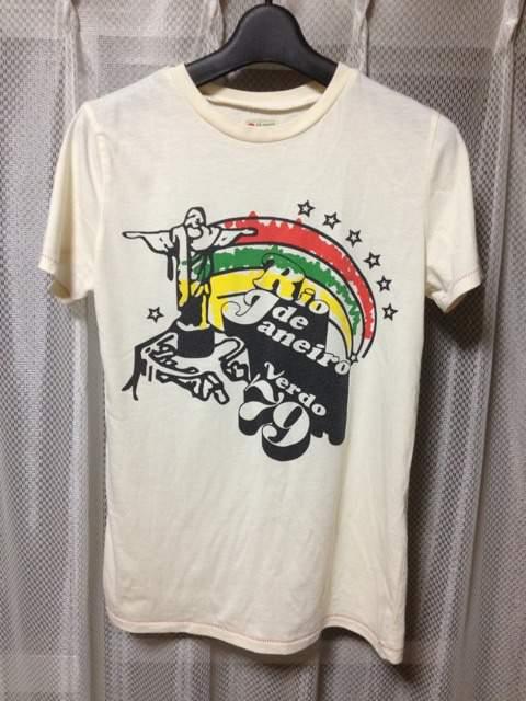 オズファースト ピンボール プリント 半袖Tシャツ Sサイズ  白 ベージュ ロック 古着 < 男性ファッション  オズファースト ピンボール プリント 半袖Tシャツ Sサイズ  白 ベージュ ロック 古着  < 男性ファッションの