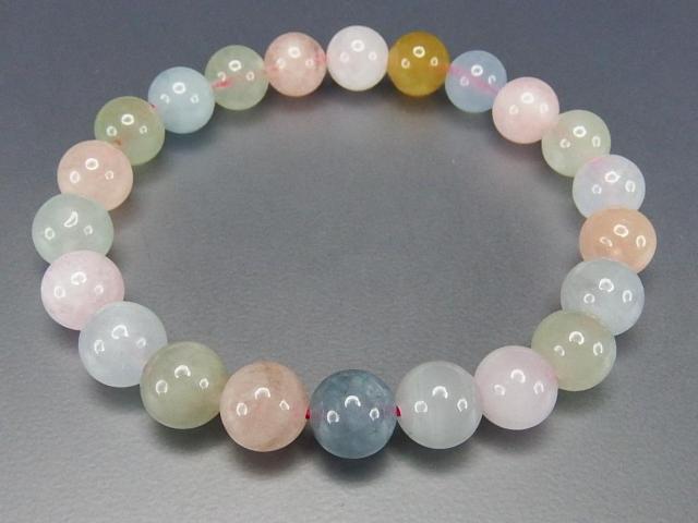 モルガナイトアクアマリン9mm弱ブレスレットAAAレア天然石 < 女性アクセサリー/時計  モルガナイトアクアマリン9mm弱ブレスレットAAAレア天然石 < 女性アクセサリー/時計の