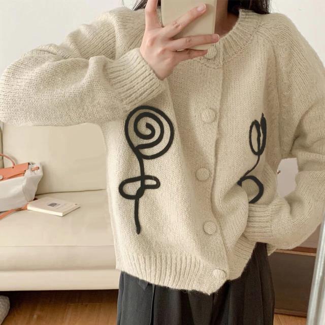 送料無料 新品 中厚手ニットカーディガン ニットセーター < 女性ファッション  送料無料 新品 中厚手ニットカーディガン ニットセーター < 女性ファッションの