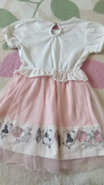 サイズ120☆アリエル☆レース付ワンピース < キッズ/ベビー サイズ120☆アリエル☆レース付ワンピース < キッズ/ベビーの