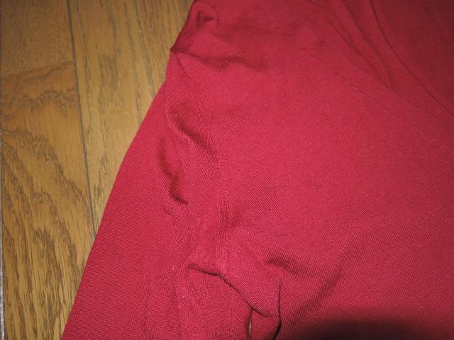 HYSTERIC GLAMOUR ヒステリックグラマー V字 ニット カットソー S 赤 サソリ刺繍 薄手 Vネック ロンTシャツ < ブランド  HYSTERIC GLAMOUR ヒステリックグラマー V字 ニット カットソー S 赤 サソリ刺繍 薄手 Vネック ロンTシャツ < ブランドの