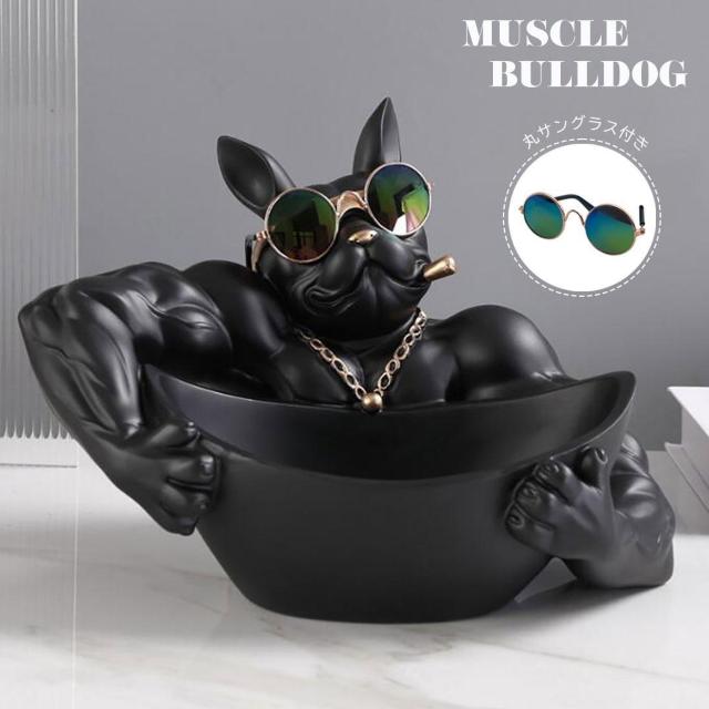 置物 マッスル ブルドッグ 小物入れ 皿持ち 犬 ドッグ インテリア < インテリア/ライフ 置物 マッスル ブルドッグ 小物入れ 皿持ち 犬 ドッグ インテリア < インテリア/ライフの