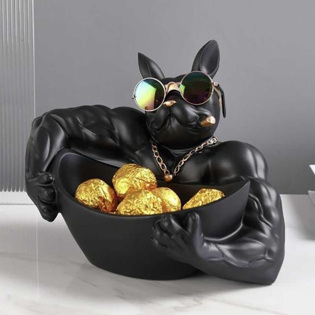 置物 マッスル ブルドッグ 小物入れ 皿持ち 犬 ドッグ インテリア < インテリア/ライフ 置物 マッスル ブルドッグ 小物入れ 皿持ち 犬 ドッグ インテリア < インテリア/ライフの