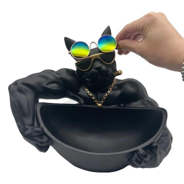 置物 マッスル ブルドッグ 小物入れ 皿持ち 犬 ドッグ インテリア < インテリア/ライフ 置物 マッスル ブルドッグ 小物入れ 皿持ち 犬 ドッグ インテリア < インテリア/ライフの