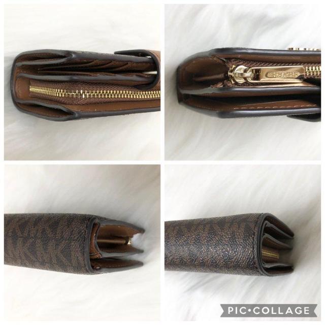 【極美品】マイケルコース 二つ折り財布 L字ファスナー 総柄 MKシグネチャー < ブランド 【極美品】マイケルコース 二つ折り財布 L字ファスナー 総柄 MKシグネチャー < ブランドの