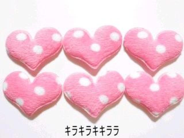 《New》オリジナルのハンドメイド(デコ)に便利★ドット柄ハート*モチーフ【6個セット】 < ペット/手芸/園芸  《New》オリジナルのハンドメイド(デコ)に便利★ドット柄ハート*モチーフ【6個セット】  < ペット/手芸/園芸の
