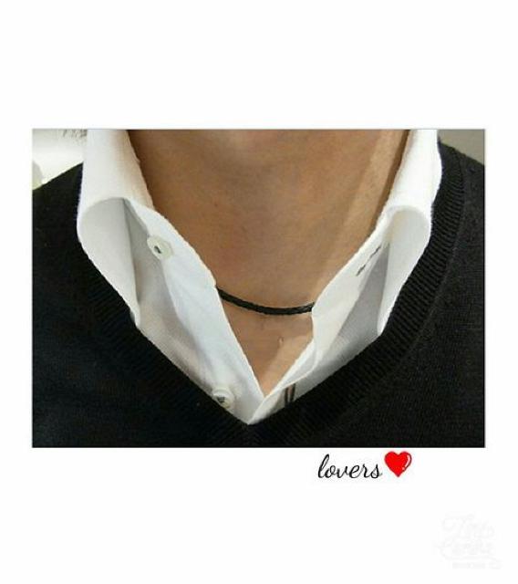 送料無料クロムシルバー白ホワイト紐チョーカーネックレスブレス < 男性アクセサリー/時計  送料無料クロムシルバー白ホワイト紐チョーカーネックレスブレス < 男性アクセサリー/時計の