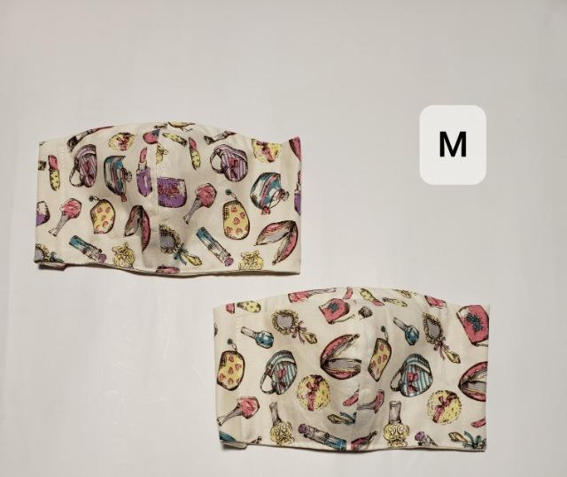 D43 100☆【限定】超レア柄  立体マスク   M 2枚セット コスメ柄(*^^*) < 女性ファッション  D43 100☆【限定】超レア柄  立体マスク   M 2枚セット コスメ柄(*^^*)  < 女性ファッションの