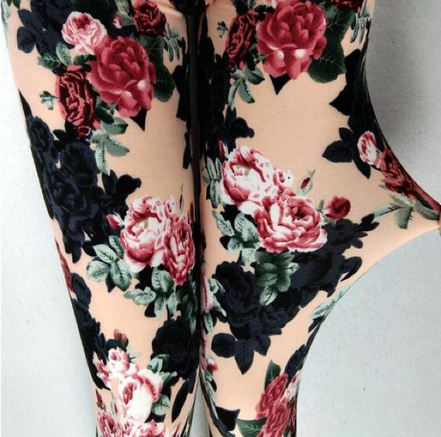 送料無料 レディース レギンス パンツ 花柄  レギパン 薔薇 レギンス < 女性ファッション  送料無料 レディース レギンス パンツ 花柄  レギパン 薔薇 レギンス < 女性ファッションの