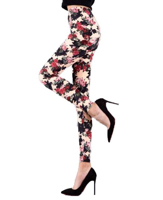 送料無料 レディース レギンス パンツ 花柄  レギパン 薔薇 レギンス < 女性ファッション  送料無料 レディース レギンス パンツ 花柄  レギパン 薔薇 レギンス < 女性ファッションの