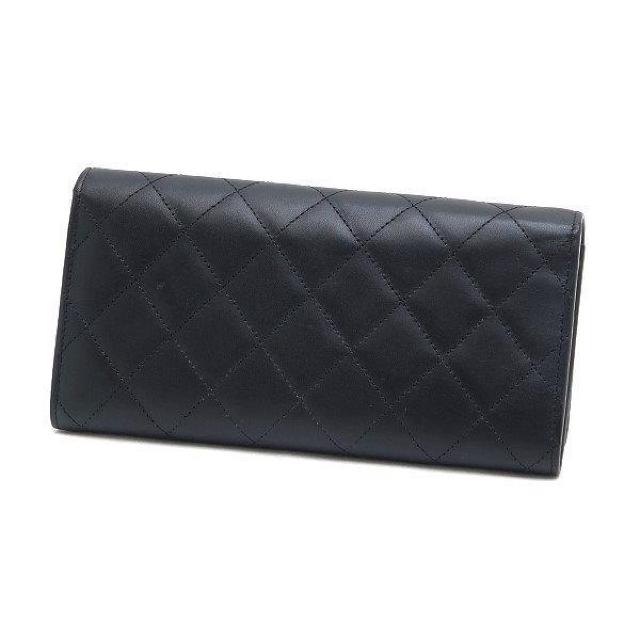 ◆ 本物 程度良 ◆ CHANEL シャネル 長財布 カンボンライン エナメルココ マトラッセ ブラック 黒 人気 A50077 < ブランド ◆ 本物 程度良 ◆ CHANEL シャネル 長財布 カンボンライン エナメルココ マトラッセ ブラック 黒 人気 A50077 < ブランドの