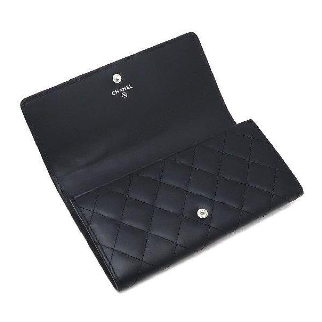 ◆ 本物 程度良 ◆ CHANEL シャネル 長財布 カンボンライン エナメルココ マトラッセ ブラック 黒 人気 A50077 < ブランド ◆ 本物 程度良 ◆ CHANEL シャネル 長財布 カンボンライン エナメルココ マトラッセ ブラック 黒 人気 A50077 < ブランドの