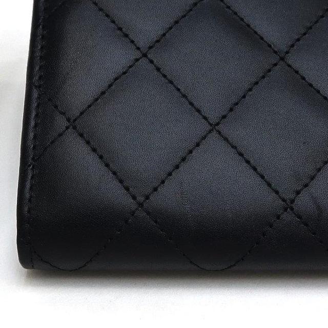 ◆ 本物 程度良 ◆ CHANEL シャネル 長財布 カンボンライン エナメルココ マトラッセ ブラック 黒 人気 A50077 < ブランド ◆ 本物 程度良 ◆ CHANEL シャネル 長財布 カンボンライン エナメルココ マトラッセ ブラック 黒 人気 A50077 < ブランドの