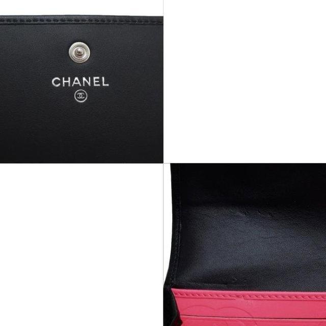 ◆ 本物 程度良 ◆ CHANEL シャネル 長財布 カンボンライン エナメルココ マトラッセ ブラック 黒 人気 A50077 < ブランド ◆ 本物 程度良 ◆ CHANEL シャネル 長財布 カンボンライン エナメルココ マトラッセ ブラック 黒 人気 A50077 < ブランドの