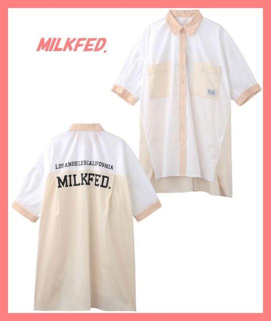 ☆ミルクフェド☆超美品☆完売配色ビッグロゴオーバーサイズTシャツ☆ < ブランド ☆ミルクフェド☆超美品☆完売配色ビッグロゴオーバーサイズTシャツ☆ < ブランドの