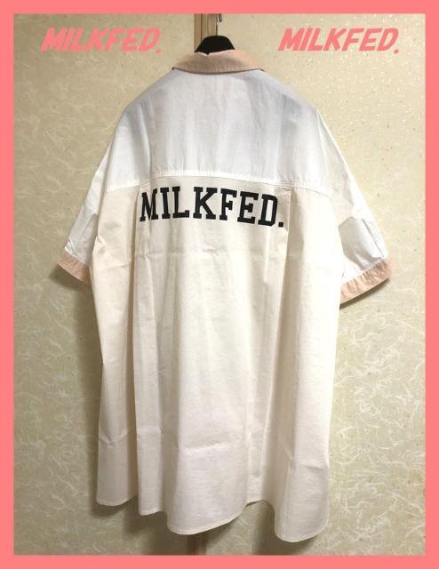 ☆ミルクフェド☆超美品☆完売配色ビッグロゴオーバーサイズTシャツ☆ < ブランド ☆ミルクフェド☆超美品☆完売配色ビッグロゴオーバーサイズTシャツ☆ < ブランドの