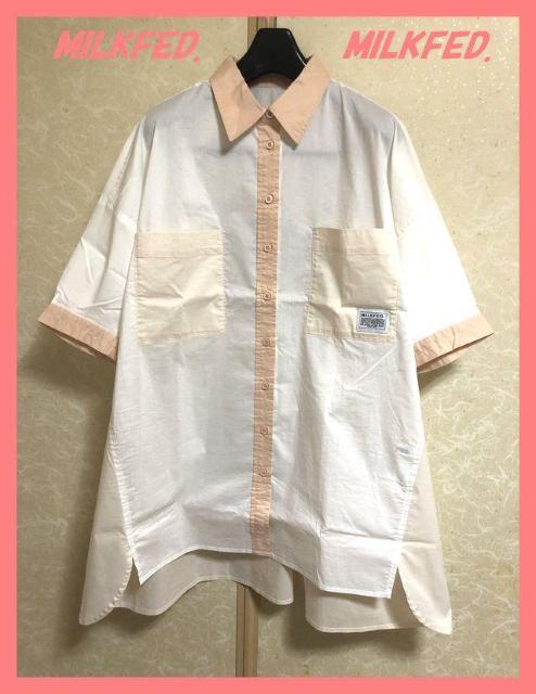 ☆ミルクフェド☆超美品☆完売配色ビッグロゴオーバーサイズTシャツ☆ < ブランド ☆ミルクフェド☆超美品☆完売配色ビッグロゴオーバーサイズTシャツ☆ < ブランドの