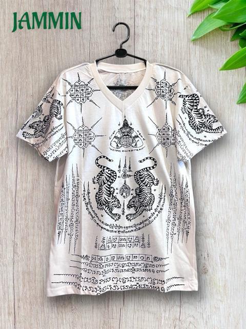 サクヤンTシャツ アジアン エスニック 虎 サクヤン 魔除け Mサイズ < 男性ファッション サクヤンTシャツ アジアン エスニック 虎 サクヤン 魔除け Mサイズ < 男性ファッションの