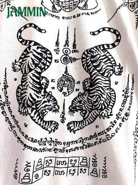 サクヤンTシャツ アジアン エスニック 虎 サクヤン 魔除け Mサイズ < 男性ファッション サクヤンTシャツ アジアン エスニック 虎 サクヤン 魔除け Mサイズ < 男性ファッションの