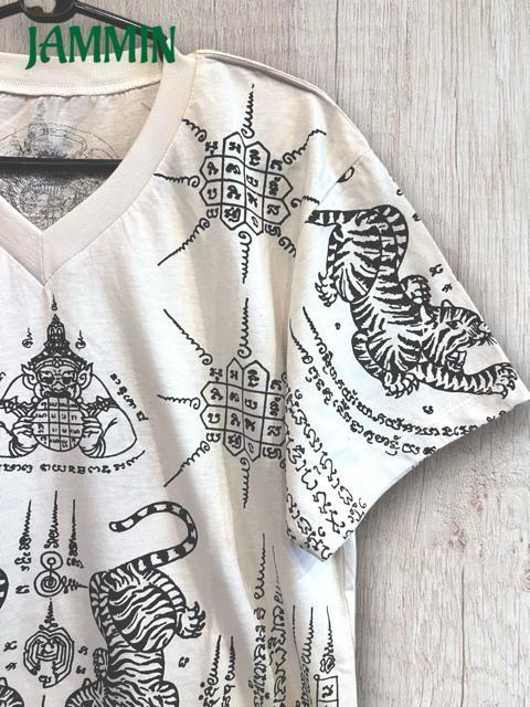 サクヤンTシャツ アジアン エスニック 虎 サクヤン 魔除け Mサイズ < 男性ファッション サクヤンTシャツ アジアン エスニック 虎 サクヤン 魔除け Mサイズ < 男性ファッションの