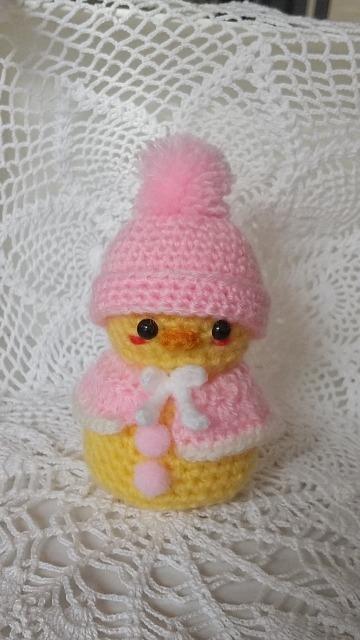 ひよ雪だるま*編みぐるみ(ピンク) < ペット/手芸/園芸 ひよ雪だるま*編みぐるみ(ピンク) < ペット/手芸/園芸の