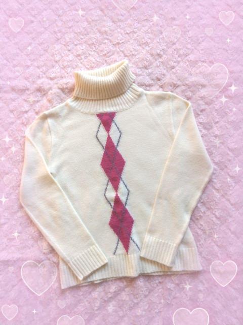 アーガイルタートルネックニット < 女性ファッション アーガイルタートルネックニット < 女性ファッションの