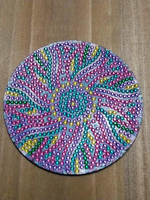 ダイヤモンドアート★花曼荼羅柄のコースターE < インテリア/ライフ ダイヤモンドアート★花曼荼羅柄のコースターE < インテリア/ライフの