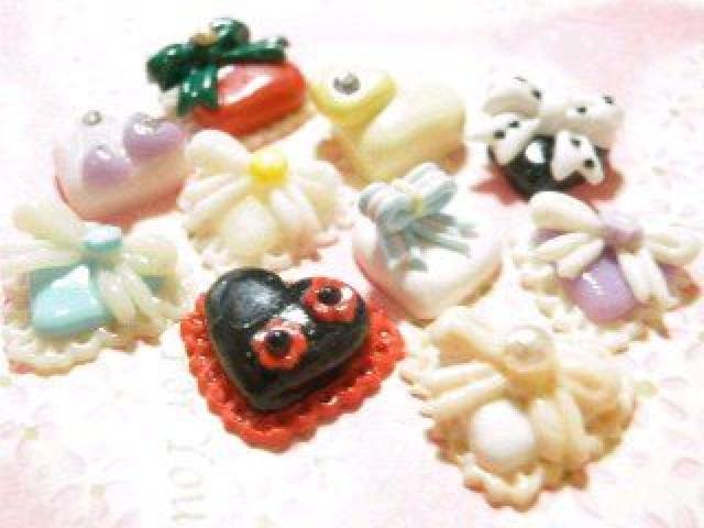 《New》<樹脂粘土>ハンドメイド(デコ)に便利★ハート*デコパーツ【10個セット】 < 香水/コスメ/ネイル  《New》<樹脂粘土>ハンドメイド(デコ)に便利★ハート*デコパーツ【10個セット】 < 香水/コスメ/ネイルの