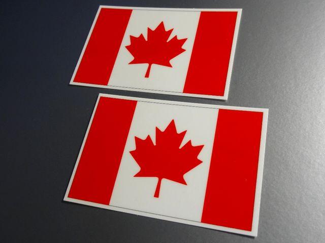 ■カナダ国旗ステッカー2枚セット即買!光沢シール☆ < 自動車/バイク ■カナダ国旗ステッカー2枚セット即買!光沢シール☆ < 自動車/バイク