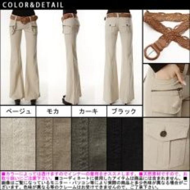 【夢展望】美脚効果♪美ライン 麻バギーパンツ ベルト付 カーキ < ブランド 【夢展望】美脚効果♪美ライン 麻バギーパンツ ベルト付 カーキ < ブランドの