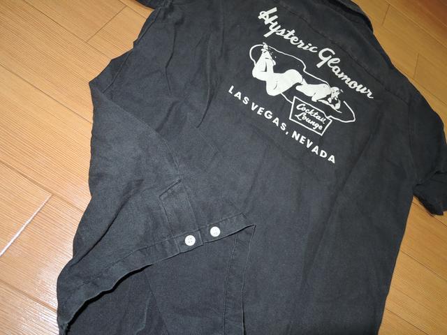 ヒステリックグラマーHYSTERIC GLAMOURボーリングシャツM黒 < ブランド  ヒステリックグラマーHYSTERIC GLAMOURボーリングシャツM黒 < ブランドの
