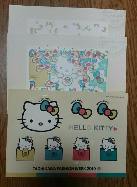 2019 立川ファッションウィーク ハローキティ ステッカー ハガキ < おもちゃ  2019 立川ファッションウィーク ハローキティ ステッカー ハガキ < おもちゃの