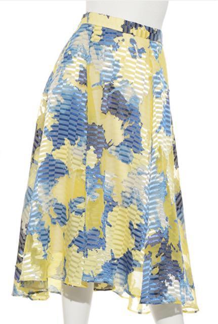 frayidfrayi.dフレイアイディーフラワーフレアミディアムロングジャガードオパールスカートシアーイエローブルー黄色青 < ブランド frayidfrayi.dフレイアイディーフラワーフレアミディアムロングジャガードオパールスカートシアーイエローブルー黄色青 < ブランドの