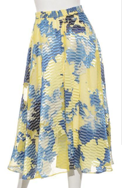 frayidfrayi.dフレイアイディーフラワーフレアミディアムロングジャガードオパールスカートシアーイエローブルー黄色青 < ブランド frayidfrayi.dフレイアイディーフラワーフレアミディアムロングジャガードオパールスカートシアーイエローブルー黄色青 < ブランドの