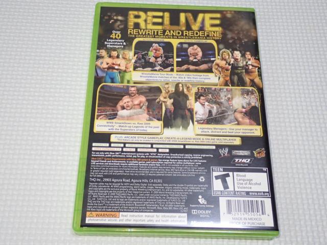 xbox360★WWE LEGENDS OF WRESTLEMANIA 海外版 北米版 < ゲーム本体/ソフト  xbox360★WWE LEGENDS OF WRESTLEMANIA 海外版 北米版 < ゲーム本体/ソフトの