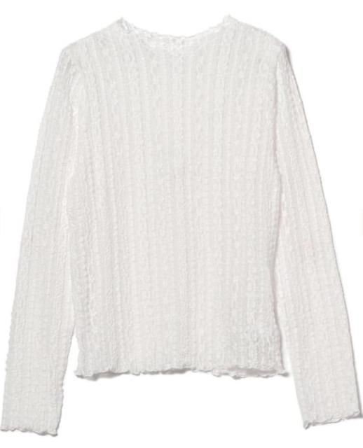 レディース ストライプ レース クルーネック トップス < 女性ファッション レディース ストライプ レース クルーネック トップス < 女性ファッションの