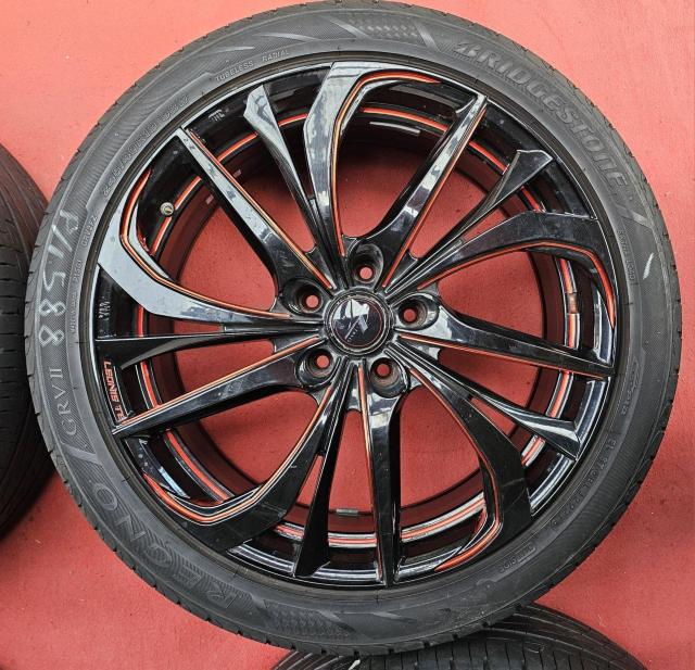 ウェッズ レオニス TE 19インチ8J +35 PCD114.3 5Hタイヤ付き4本セットブリヂストンREGNOレグノGRVU < 自動車/バイク ウェッズ レオニス TE 19インチ8J +35 PCD114.3 5Hタイヤ付き4本セットブリヂストンREGNOレグノGRVU < 自動車/バイク